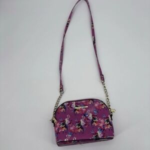Steve Madden Floral Purple Crossbody Bag Adjustable‎ Chain Strap Spring